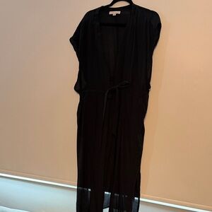 Black Sheer Beach Cover Up